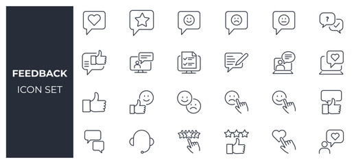 Feedback icon set 