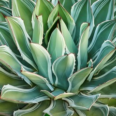 close up of an agave plant