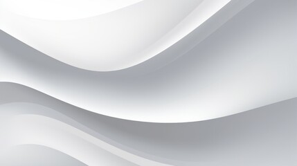 The image features gentle, subtle abstract waves and curves on a white background, suggesting calmness and sophistication