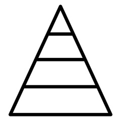 pyramid chart icon 