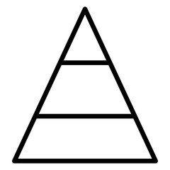 pyramid chart icon 