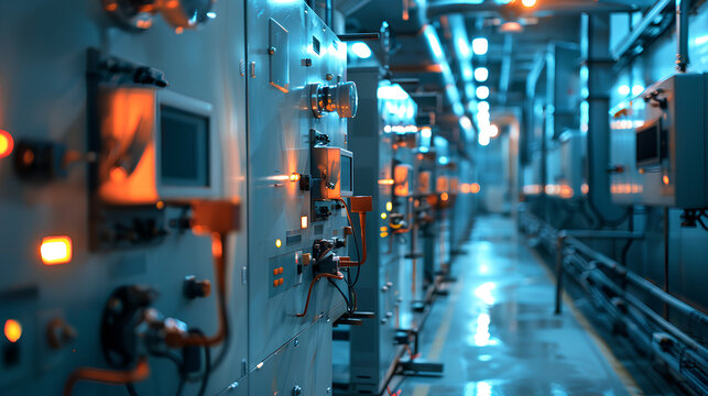 Low voltage switchgear at power plant