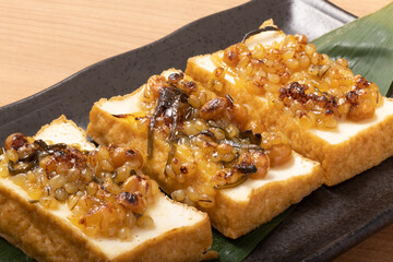 厚揚げ　島原納豆みそ　焼き