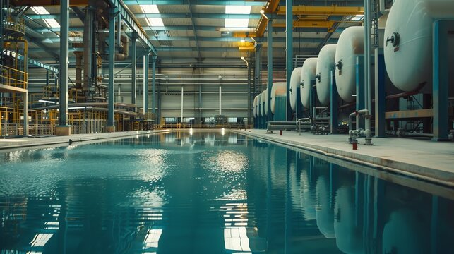 A desalination plant equipment manufacturing facility