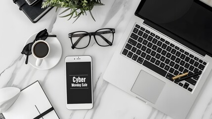 cyber monday digital technology banner blue and black. 