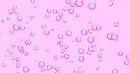 水面と気泡、炭酸水や清潔感や洗濯をイメージする水中の泡