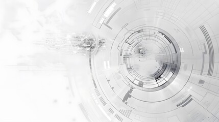 Gray abstract ring background