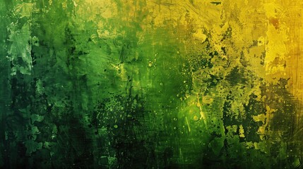 Fototapeta premium Background in the style of grunge texture with green and yellow colors