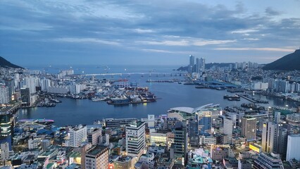 Fototapeta premium view of the port