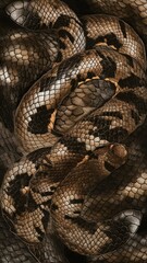 Obraz premium Pattern Background Abstract Image, Rattlesnake Snake Skin Leather, Texture, Wallpaper, Background, Cell Phone Cover and Screen, Smartphone, Computer, Laptop, Format 9:16 and 16:9 - PNG