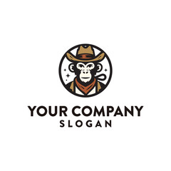 Monkey logo design template
