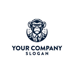 Monkey logo design vector