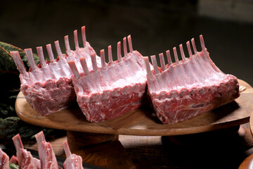 Lamb Shoulder French Rack Steak on a plate