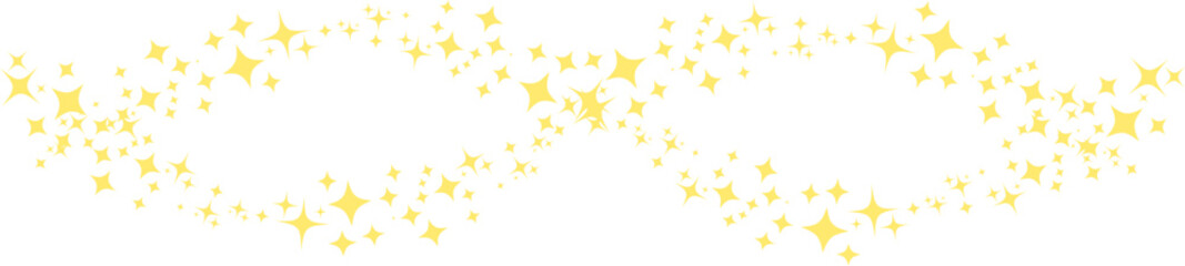 キラキラ星のライン装飾素材