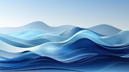 background with blue waves concept for wallpaper or banner and poster background