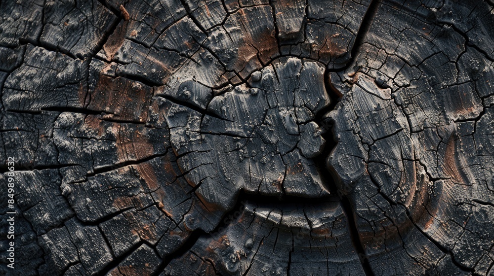 Poster texture of a tree trunk with cut marks