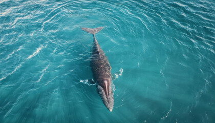 whale in the ocean