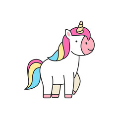 Cute unicorn illustration