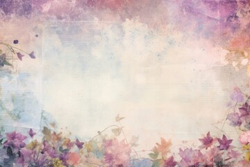 Astrology pattern border backgrounds painting flower.