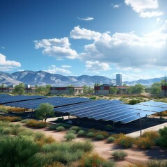 photo of a community solar project empowering local areas