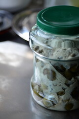 Japanese apricot, Japanese ume fruit preserved with sugar.