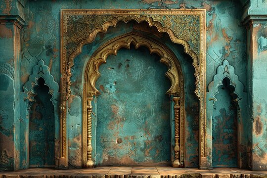 Islamic background with empty copy space