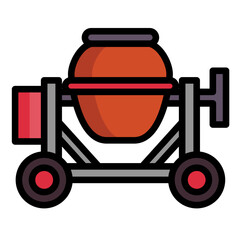 Mortar Mixer Icon