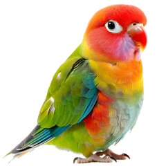 Fototapeta premium A colorful lovebird