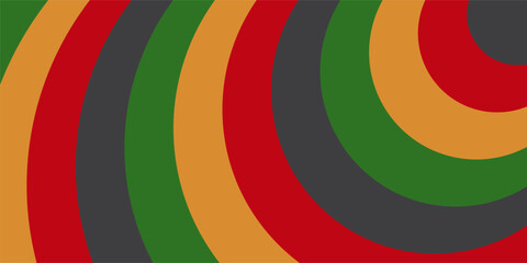 Obraz premium abstract background of red, yellow, green, black arches. design template for juneteenth day