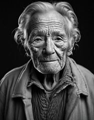 Fototapeta premium portrait of old person