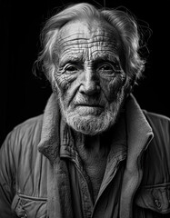 Fototapeta premium portrait of old person