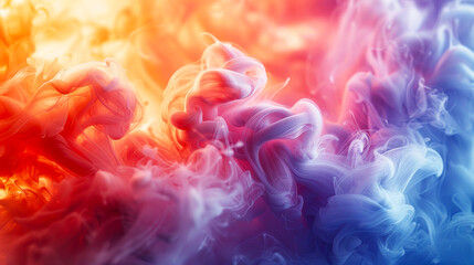 Fototapeta premium abstract background, thick colorful smoke clouds, beautiful and bright gradient colors, background wallpaper, modern and elegant