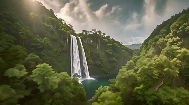 Capture Air Terjun dengan Canon EOS R5 dan Drone DJI Air 2S