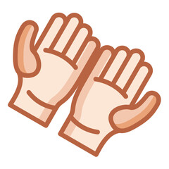 Obraz premium Work Gloves Icon