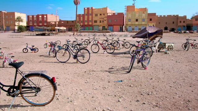 Rissani, Morocco, Sahara Desert. Born from trading post that dates back to the 8th century, Rissani is where caravans began and desert inhabitants learnt grow dates, the authentic souk
