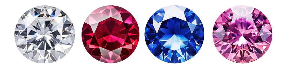 Dimond png cut out element set