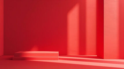 Obraz premium Vibrant solid pale red background, Bright and eye-catching