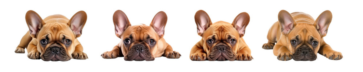 Obraz premium Cute animal png element set on transparent background