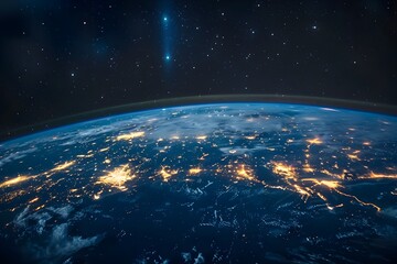 Obraz premium Glowing Earth