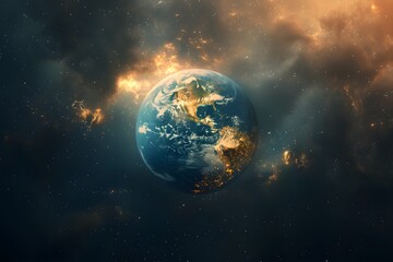 Fototapeta premium Glowing Earth