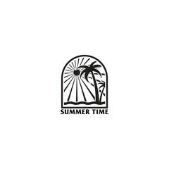 Naklejka premium summer logo vector