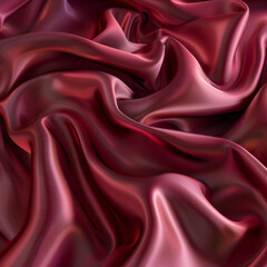 Obraz premium smooth, luxurious silk fabric in a deep crimson color