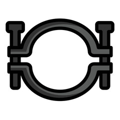 Pipe Support Brackets Icon