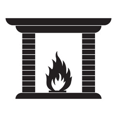 fire place icon design