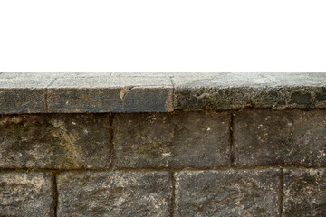 solid stone bench isolated for product display