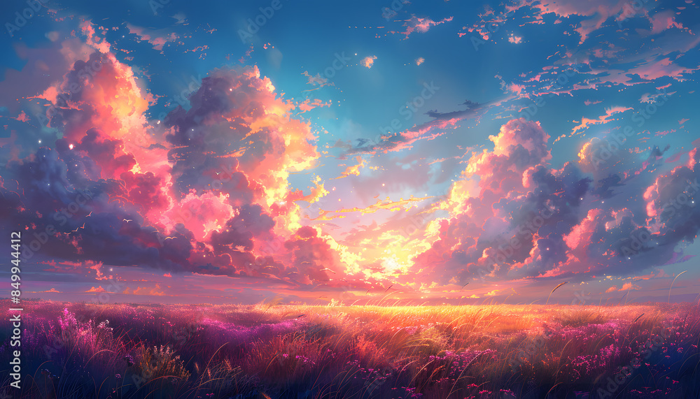 Wall mural sky background