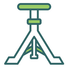 Pipe Threading Stand Icon