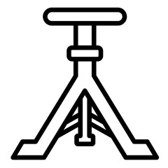 Pipe Threading Stand Icon