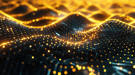 A mesmerizing blend of blue hues and dynamic patterns, resembling the energetic flow of water and electricity in a seamless, glowing design	
