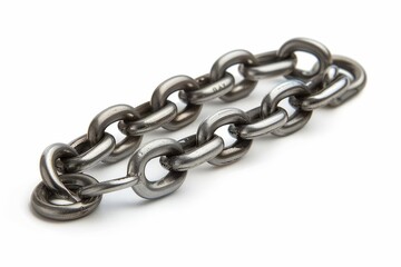 Obraz premium A pack of stainless steel fishing swivels with smooth rotation, white background